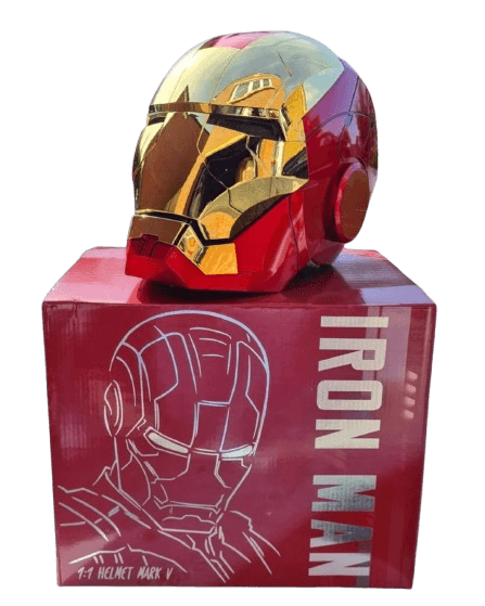 Iron Man Mark V Voice-Activated Helmet (1:1 Scale) - Yukizi